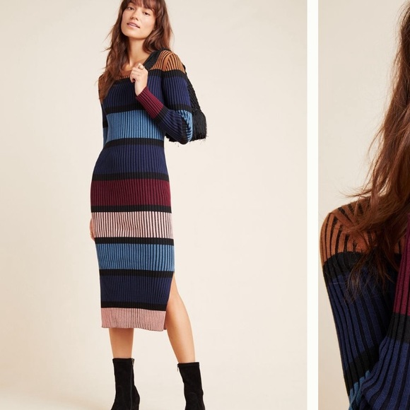 SOLD// Anthropologie Lorna Sweater Dress - Picture 3 of 5
